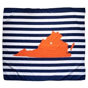 UVA Cavaliers Inspired Baby Blanket Organic Muslin